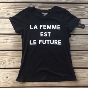 La Femme est le Future French Connection tee